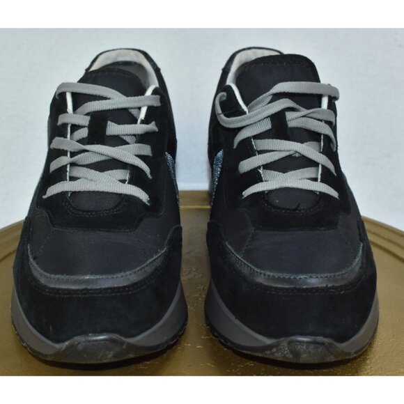 Munro Piper Womens Sneakers 9 M Comfort Walking Black Shimmer Shoes Lace Up - Picture 2 of 10